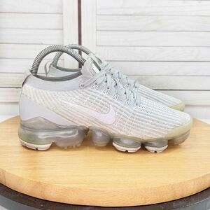 Nike Air VaporMax Fly Knit 3 Running Shoe Sneakers Platinum Women 6.5 AJ6910-100